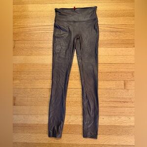 SPANX Faux leather Brown Leggings
